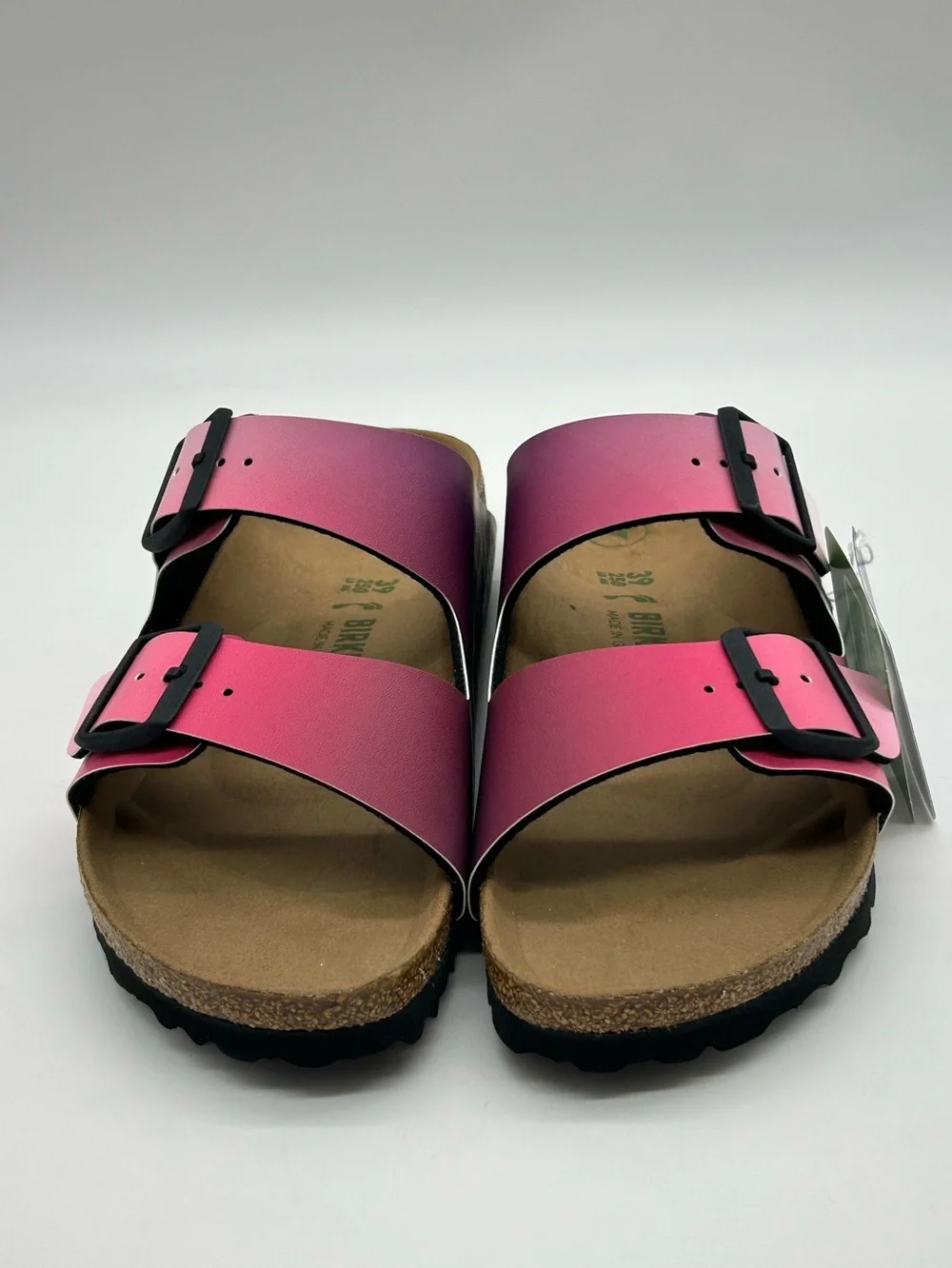 Birkenstock Vegan Arizona Sandals Pink Ombre Women’s EU 39 US 8 New With Tags
